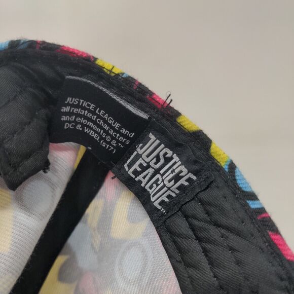 JL Snapback Hat Multicolor One Size Adjustable Embroidered Justice League - Picture 8 of 8